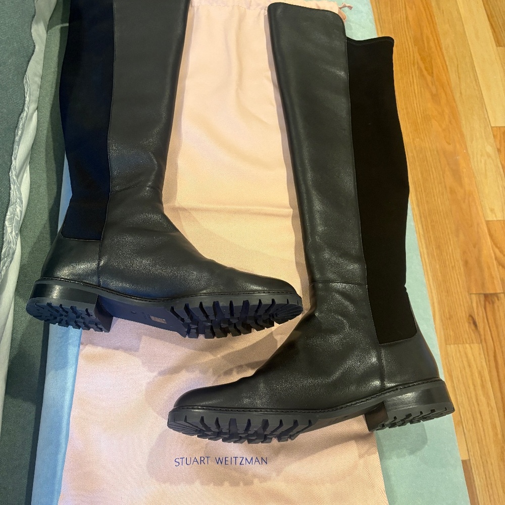 Stuart Weitzman Lug Sole 5050 Over-the-knee Boots